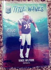 2025 Panini Donruss Elite Vince Wilfork Tittle Waves Green Parallel