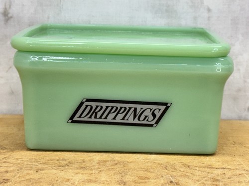 Jadeite Drippings Grease Container Antique Excellent Condition #1115 - Picture 2 of 11