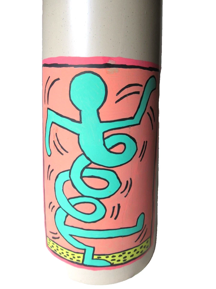 KEITH HARING: KERAMIK-VASE ORIGINAL BEMALT-SIGNIERT VON HARING 1982-KEIN DRUCK!! - Bild 4 von 4