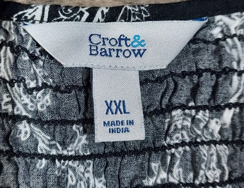 Croft & Barrow Dress Womens XXL Midi Smocked Sundress Sleeveless Pasley Farmcore - Picture 11 of 12