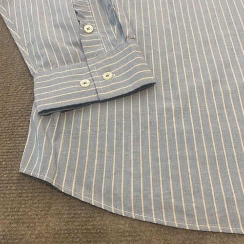 Howler Bros Shirt Mens XXL Blue White Stripe Long Sleeve Button Gorilla Logo - Picture 4 of 11