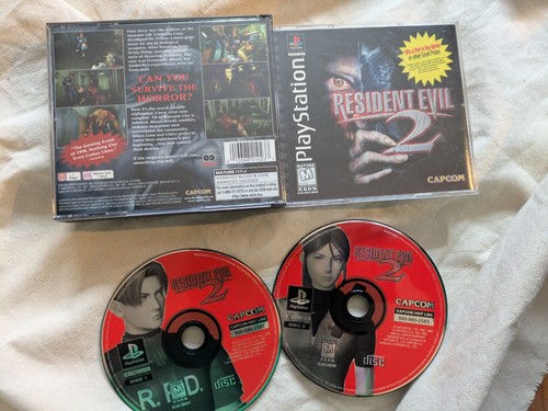 1998 Resident Evil 2 Sony PlayStation 1 PS1 Black Label - Picture 1 of 6