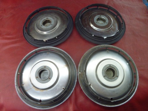 VINTAGE 1964 CHEVY CHEVELLE NOVA IMPALA SS SPINNER HUBCAPS WHEEL COVERS - Picture 10 of 11