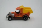 Vintage 1977 HOT WHEELS Ford Model A Truck'N Dump Truck Orange NRMT Blackwall