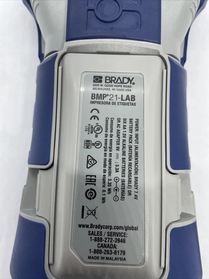 BRADY M21-LAB Portable Printer,Single Color,3/8"#2 - Image 3 of 4