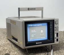 Vintage Portable TV 1985 Samsung C5101M CRT TV Retro gaming 5" Color TESTED READ