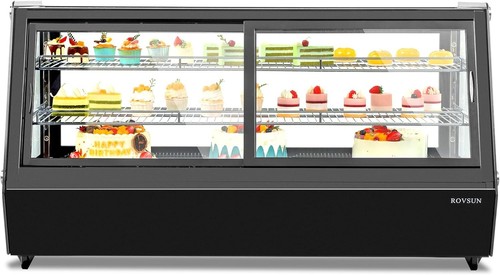 7.1 Cu.Ft Commercial Countertop Refrigerator, Refrigerated Pastry Display Case - Picture 2 of 9