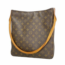 Louis Vuitton Monogram Looping GM Shoulder Bag M51145 Brown Canvas Tote