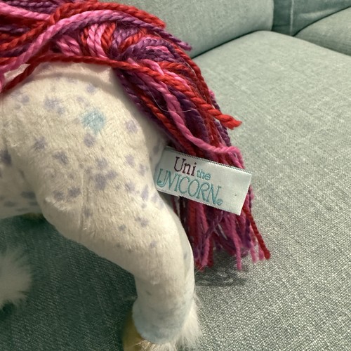 Uni das Einhorn Plüschtier Stofftier mit Garn Haaren 2019 - Bild 5 von 10