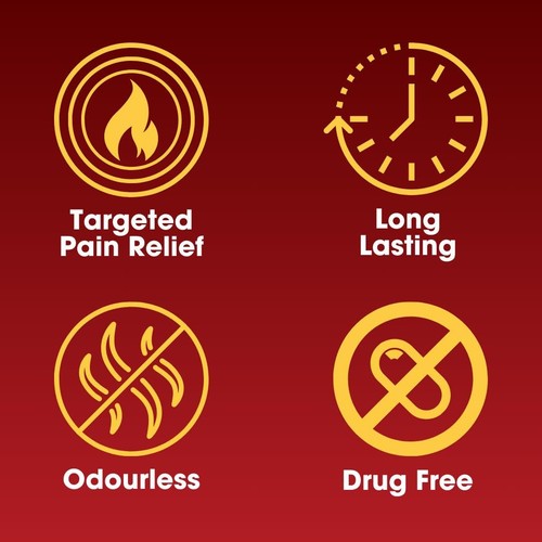 Deep Heat Pain Relief Heat Patch, Muscular Aches, Pains, Joint Stiffness (Pack - Picture 4 of 5