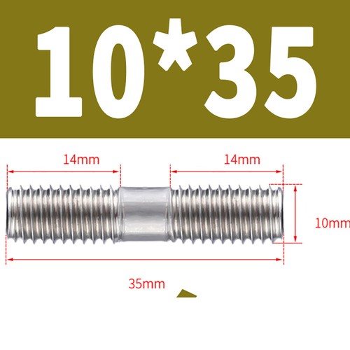 A2/304 Stainless Steel M8 - M16 Double End Threaded Stud Bar Rod Bolts Screws - Picture 30 of 112