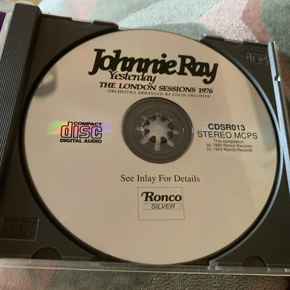 Johnnie Ray - Yesterday - The London Sessions 1976 (CD) 1993 - Image 3 of 4