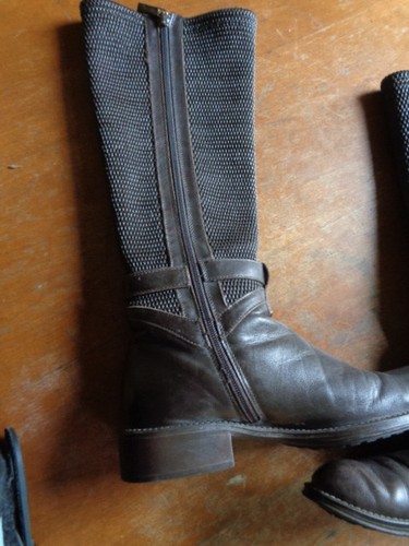 Aquatalia Odilia Womens Waterproof Leather Riding Boot Brown Size 7.5 36 - Picture 6 of 11