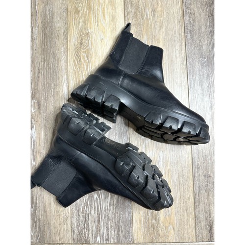 Gianni Bini Black Platform Lug Sole Boots 9.5 - Picture 5 of 8