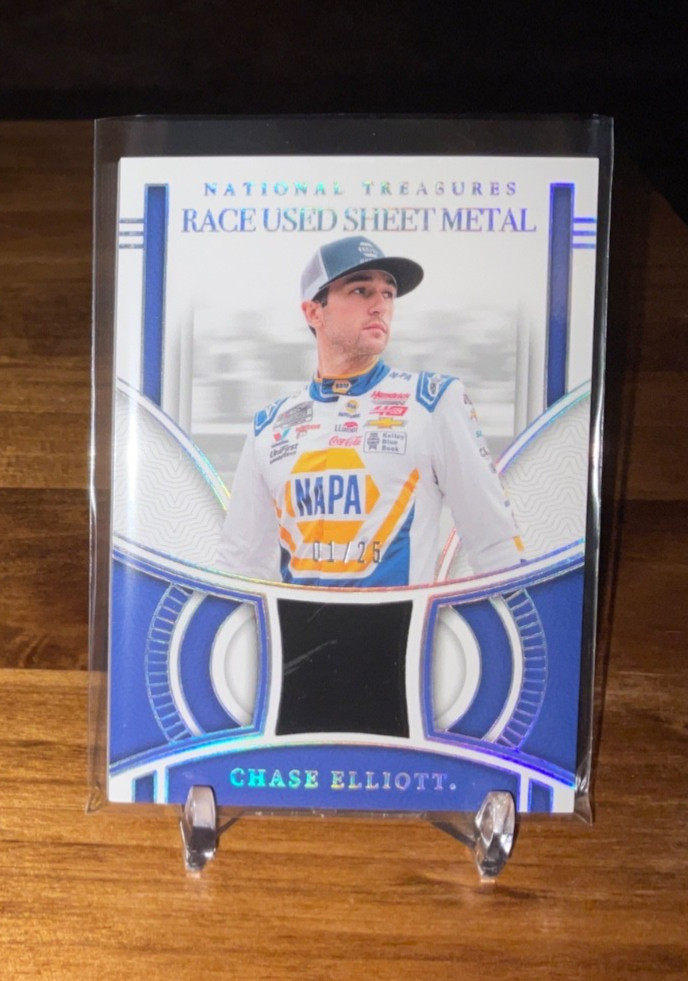 2024 Panini National Treasures Racing Race Used Sheet Metal Chase Elliott 1/25