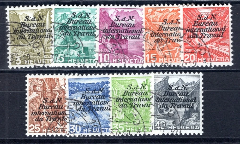 SCHWEIZ BIT 1937 39-47 gestempelt TADELLOS SATZ (F7805