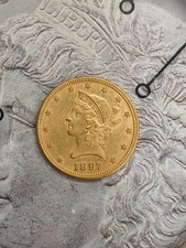 GOLD 1897 P AU- Slider 0.48375 Troy oz Gold Liberty Head Coin TP-9821 4638.76 per troy oz