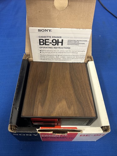 Sony Cassette Eraser Model BE-9H In Original Box With Instructions - Picture 4 of 8