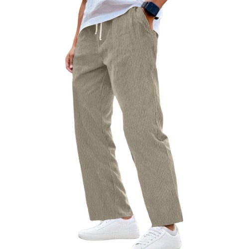 Men's Corduroy Pants,Casual Lace-Up Loose Trouser - Bild 7 von 48
