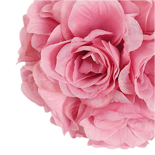 2 MAUVE 7" Silk Roses Flowers Kissing Balls Wedding Events Centerpieces - Picture 2 of 8