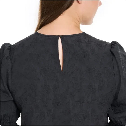 Ted Baker Women's Short Sleeve Blouse Black M/ Blue L 1370 - Picture 6 of 10