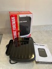 George Foreman Small Fit Grill Griddle Hot Plate and Toastie Maker Machine Black
