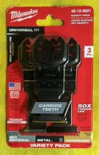 Milwaukee Open Lok 49-10-9001 Variety Pack Oscillating Carbide Teeth Blade 