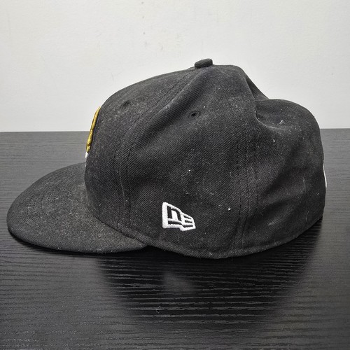 Jacksonville Jaguars Hat Cap Fitted Mens 7 5/8 Black NFL Logo New Era 59Fifty - Picture 3 of 13