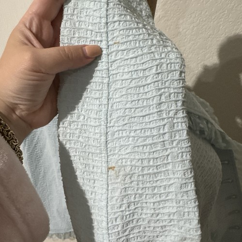 De colección Rickie Freeman para Teri Jon Azul Talla 10 Botón Delantero Chaqueta Falda Traje - Imagen 11 de 22
