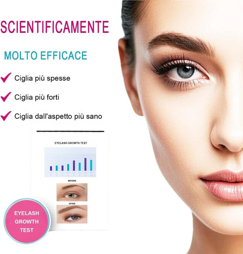 Siero Ciglia,Siero Professionale Con Spazzola,Per Ciglia Più Lunghe E Piene,Volu - Foto 3 di 14
