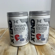Lot Of 2 Cellucor Xtend Original 7g BCAA White Mystery Air Heads 12/26