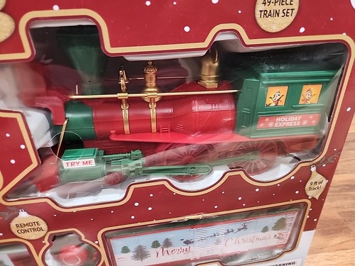 DISNEY Mickey Mouse Holiday Express Deluxe Edition 49-pc Train Set w/Remote - Picture 2 of 6