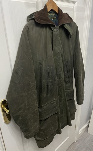 John Partridge Women's High Quality Olive Green Hooded Wax Field Jacket - Size M - Picture 4 of 22