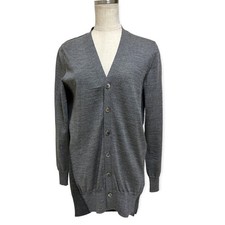 Junya Watanabe Comme des Gar ons Gray S Knit Cardigan, Black Accents, Used