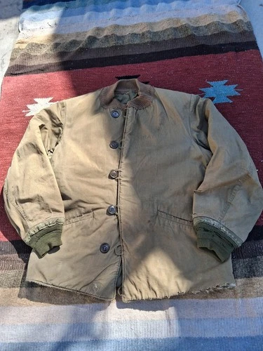 Vintage US Army M-1943 M-43 Liner Pile Field Jacket 40 R WWII Korea Military