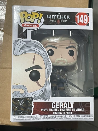 New Funko Pop Video Games 149 Geralt The Witcher Wild Hunt Vinyl Figure Vaulted