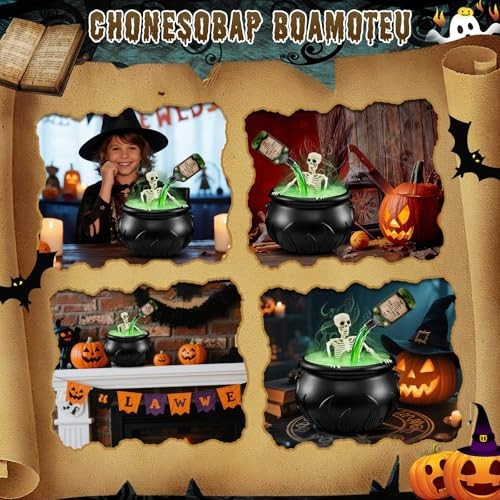 Große Halloween Deko Indoor, Kessel Halloween Deko mit Magie DIY  - Bild 3 von 7