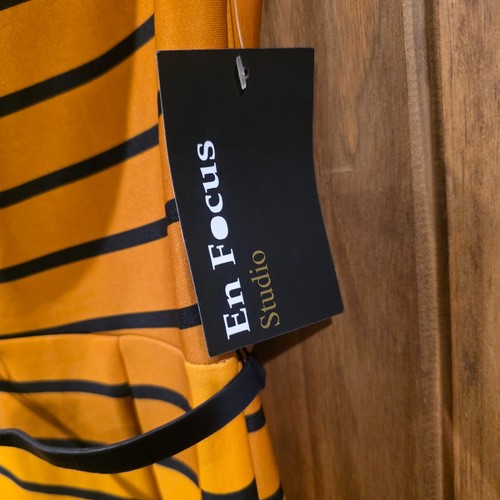 En Focus Studio Women Sheath Dress Size 6 Multicolor Striped Casual Waist Belt - Picture 3 of 4
