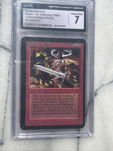Magic the Gathering MTG Alpha Keldon Warlord CGC NM - Foto 5 di 8