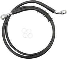 DRAG SPECIALTIES Brake Line - Front (Upper) - Black 614771-BLK