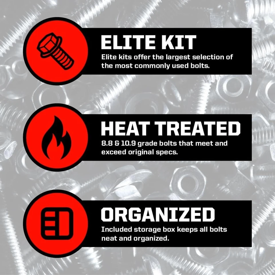 210-Piece Yamaha Bolt Kit - Ultimate Metric Fastener Solution for Motorcycles Foto 4 de 4