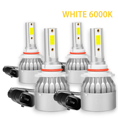 Front LED Headlight Bulbs 4PCS For Acura Integra 1994-2001 High & Low Beam x4