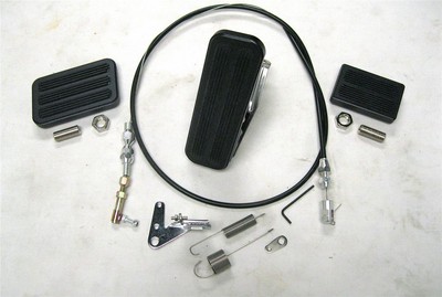 Black Floor Mount Gas Pedal Brake & Clutch Pad SS Throttle Cable Bracket Kit Black Floor Mount Gas Pedal Brake & Clutch Pad SS Throttle Cable Bracket Kit