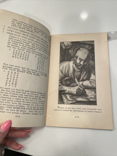 RARE 1931 "SECRET WRITING" and 'The Gold Bug' E A Poe~"HOOD CANVAS SHOES"~ - Bild 5 von 7