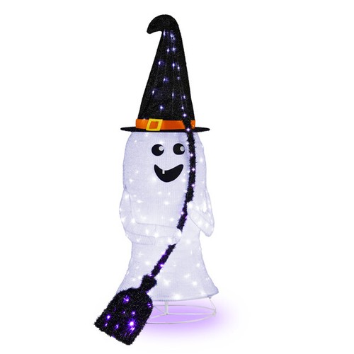 4ft Ghost 100LED Lighted Outdoor Halloween Decorations