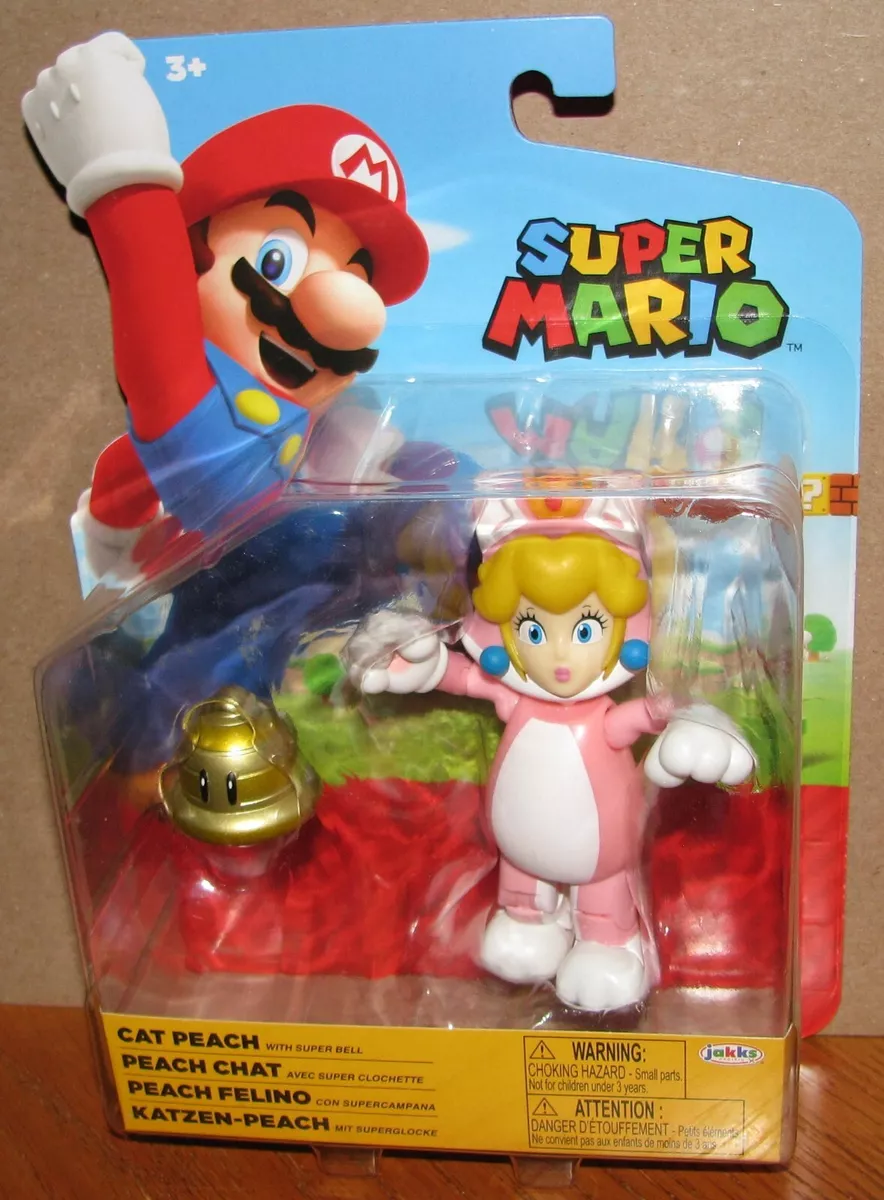 World of Nintendo Super Mario 4-Inch Figures - Cat Peach with Bell