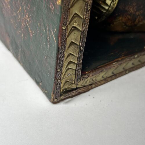 Horse Wood Vintage Bookends Indian Head Carved Wood & Brass Pair Bookend Book - Picture 13 of 15