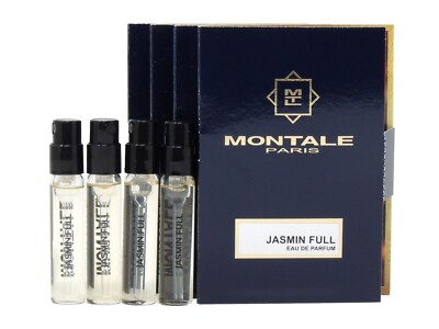 MONTALE PARIS JASMIN FULL EDP 2.0ml .06fl oz x 4 PERFUME SPRAY SAMPLE VIALS