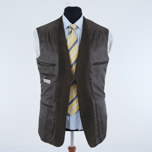 Mens Textured Blazer 40R UK Size BIAGGGINI Dark Brown Sport Coat Jacket - Picture 11 of 13