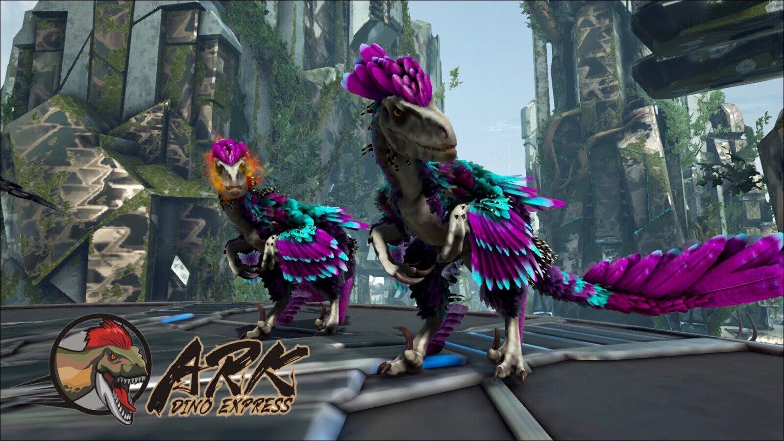 Deinonychus twins!  Ark Survival Evolved Amino